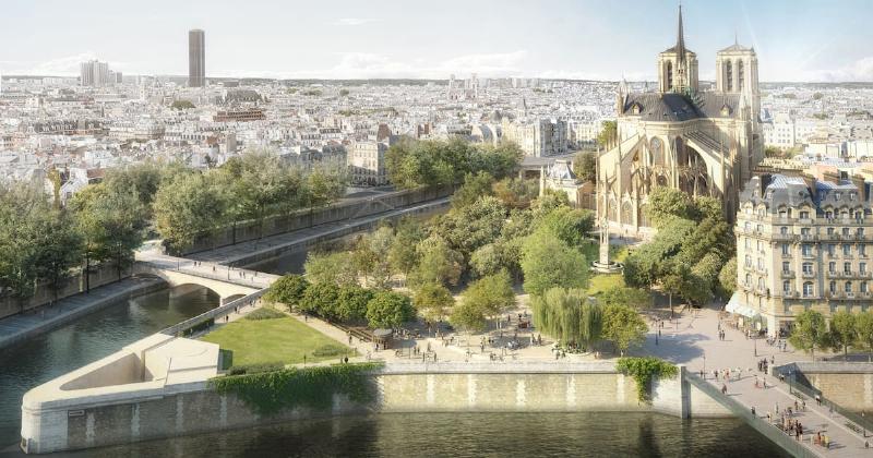 Projet de réaménagement du parvis de Notre Dame de Paris après l'incendie
